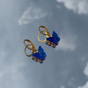 blue butterfly huggies